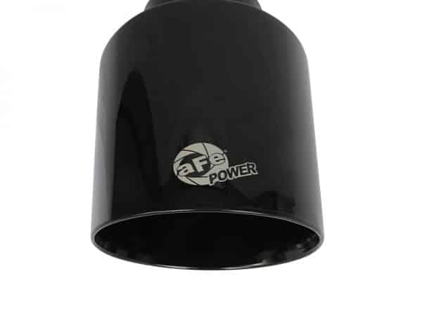 aFe Takeda 409 SS Clamp-On Exhaust Tip 2.5in. Inlet / 4.5in. Outlet / 7in. L - Black - Image 5