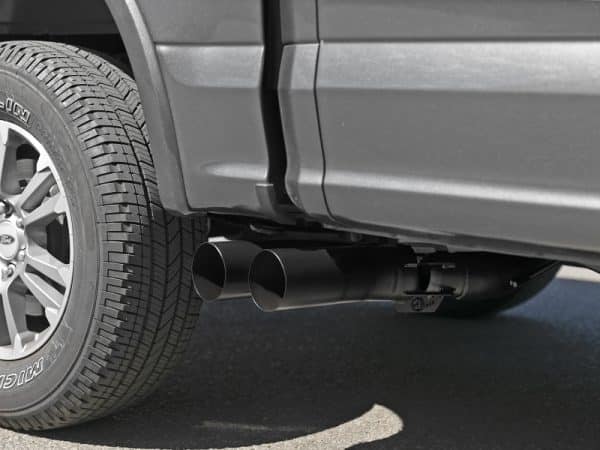 aFe Rebel DPF-Back 409 SS Exhaust System w/Dual Black Tips 18-19 Ford F-150 V6 3.0L (td) - Image 3