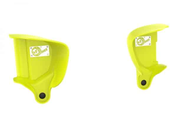 aFe Magnum FORCE Dynamic Air Scoop 15-18 BMW M3/15-20 M4 - Yellow - Image 3