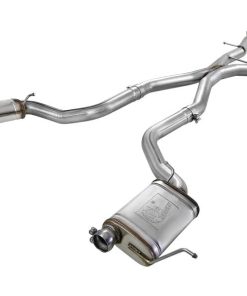 Alternative view of aFe MACHForce XP 12-17 Jeep Grand Cherokee WK2 SRT8 V8-6.4L 304SS Cat-Back Exhaust w/o Resonator