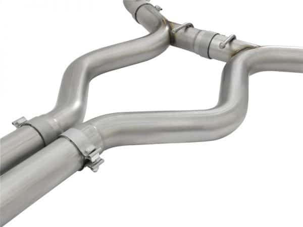 aFe MACHForce XP 3in 304 SS Sport Tone Cat-Back w/ Black Tips 15-17 Ford Mustang V6-3.7L/V8-5.0L - Image 2