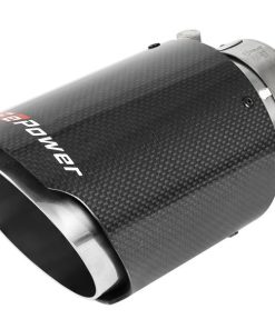 Alternative view of aFe 17-19 Audi A4 (L4-2.0L) MACH Force-Xp  Stainless Steel Axle-Back Exhaust System - Carbon Tip