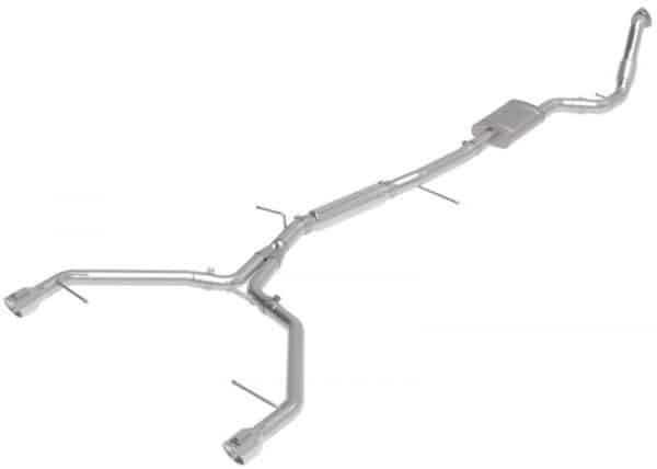 aFe 17-19 Audi A4 (B9) MACH Force-Xp 3in to 2.5in 304 SS Cat-Back Exhaust System-Dual Polished Tips - Image 4
