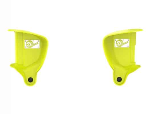 Alternative view of aFe Magnum FORCE Dynamic Air Scoop 15-18 BMW M3/15-20 M4 - Yellow