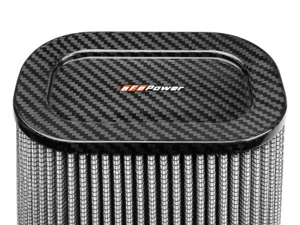 aFe MagnumFLOW Pro Dry S Air Filter (7.5x5.5in) F x (9x7in) B x (5.75x3.75in) T (Carbon) x 10in H - Image 4
