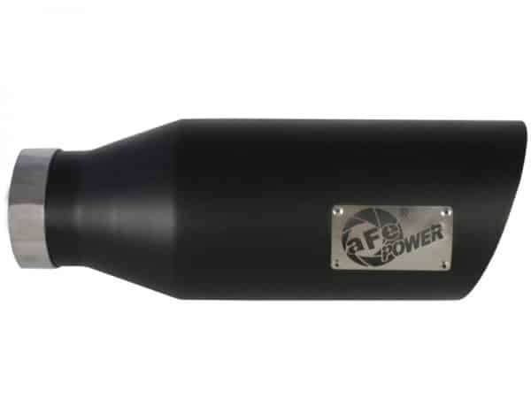 aFe MACHForce XP Exhausts Tips SS-304 EXH Tip 4In x 7Out x 18L Bolt-On (blk) - Image 5
