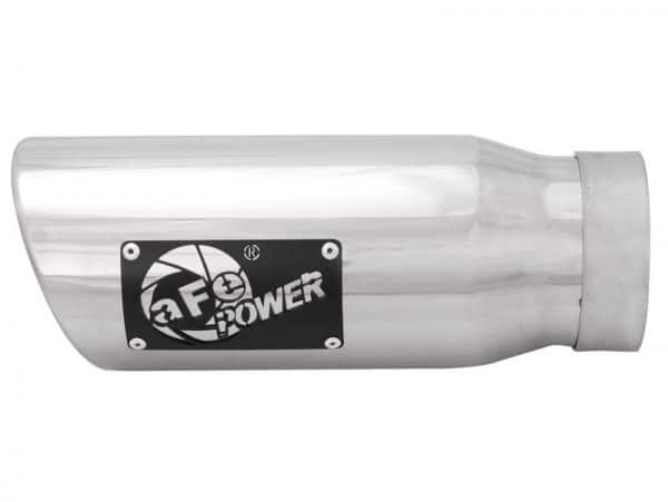 aFe MACHForce-XP 304 Stainless Steel Polished Exhaust Tip 3.5in x 4.5in Out x 12in L Clamp-On - Image 4