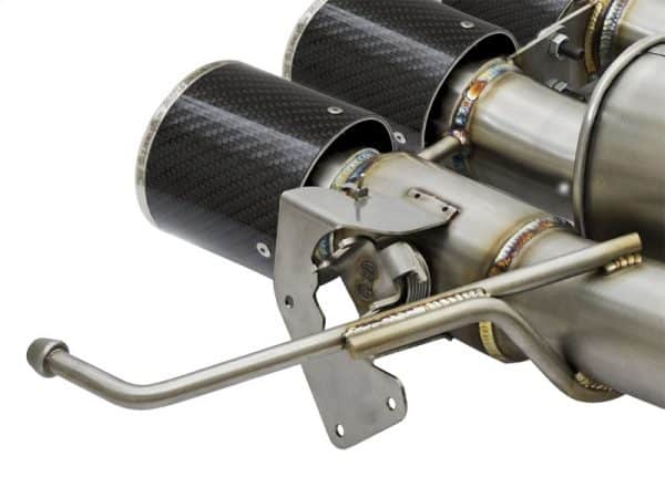 aFe MACHForce XP 3in -2 1/2in Axle Back SS Exhaust w/Carbon Fiber Tips 14-17 Chevy Corvette V8 6.2L - Image 2