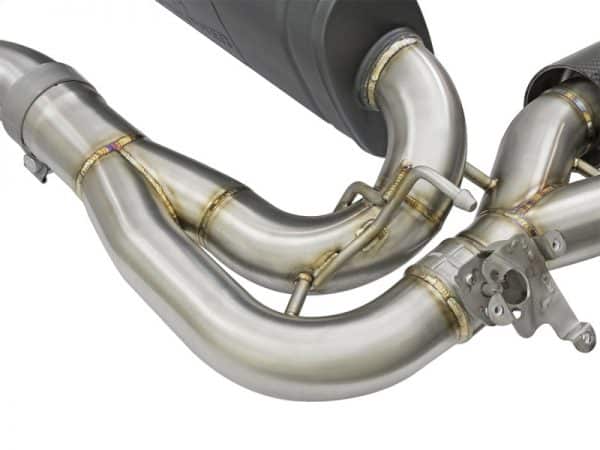 aFe MACHForce XP 3in - 2 1/2in Axle Back 304SS Exhaust w/ Carbon Fiber Tips 16-17 BMW M2 (f87) - Image 6