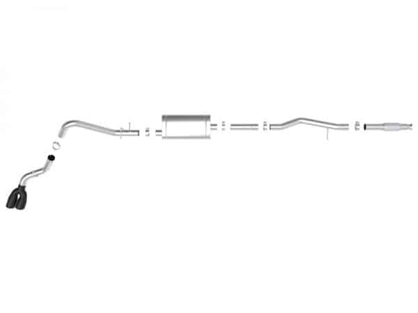 aFe Vulcan Series 3in 304SS Exhaust Cat-Back w/Blk Tip 2019 GM Silverado/Sierra 1500 V6-4.3L/V8-5.3L - Image 9