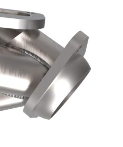 Alternative view of aFe 21-22 Jeep Wrangler 392 Twisted Steel Header 1-7/8 IN to 2-3/4 IN 304 w/ Raw Finish