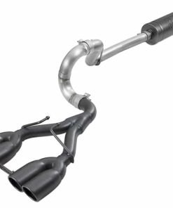 aFe Rebel Series 2.5in. 304 SS C/B Exhaust System 2018 Jeep Wrangler (JL) V6-3.6L - Black Tip