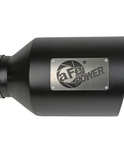 Alternative view of aFe Power MACH Force-Xp 409 Stainless Steel Clamp-on Exhaust Tip Black