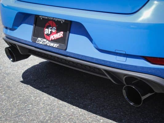 Alternative view of aFe MACHForce XP 3in-2.5in SS Exhaust Cat-Back 18-19 Volkswagen GTI (MK7.5) L4-2.0L (t) - Black