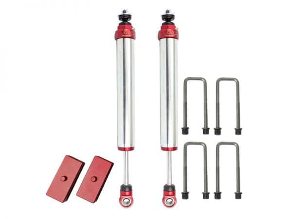 aFe Sway-A-Way 2.0in Rear Shock Kit w/ Lift Blocks 05-17 Toyota Tacoma - Image 2