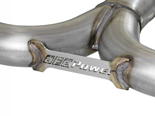 Alternative view of aFe MACH Force-Xp 3in to 2-1/2in Stainless Steel Axle-Back Exhaust Carbon - 15-17 Volkswagen GTI