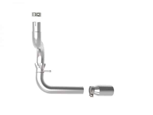 aFe 20-21 Jeep Wrangler Large Bore-HD 3in 304 Stainless Steel DPF-Back Exhaust System - Polished Tip - Image 3