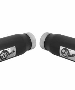 aFe MACHForce-XP 3.5in 409 Stainless Steel Exhaust Tip 3.5in x 4.5in Out x 12in L Clamp-On