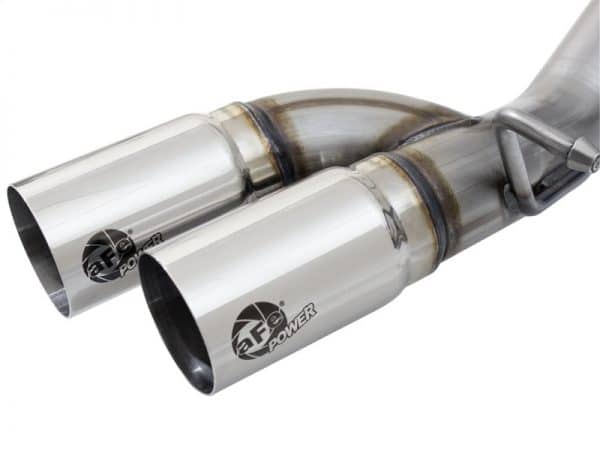 aFe Rebel Series CB 3in Middle Side Exit SS Exht w/Polish Tips 15-17 Chevy Colorado / GMC Canyon - Image 4