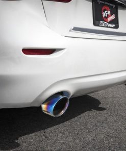 aFe Takeda 2.5in 304 SS Axle-Back Exhaust w/ Blue Flame Tips 16-18 Infiniti Q50 V6-3.0L (tt)