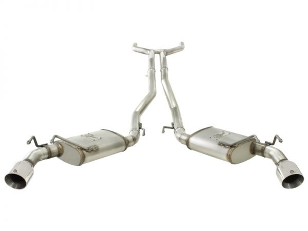 aFe MACHForce XP Exhaust 2.5in Stainless Steel CB/10-13 Chevy Camaro V6-3.6L (td) (polished tip) - Image 4