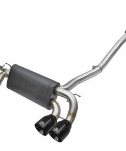 aFe 16-18 BMW M2 L6-3.0L MACH Force-Xp 3in to 2.5in 304 SS Cat-Back Exhaust System-Quad Black Tips