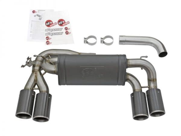 aFe MACHForce XP 3in - 2 1/2in Axle Back 304SS Exhaust w/ Carbon Fiber Tips 16-17 BMW M2 (f87) - Image 8