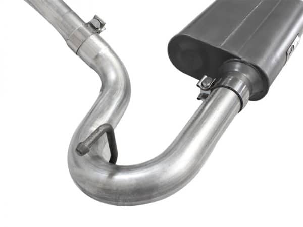 aFe Scorpion 2-1/2in Alum Steel Cat-Back Exhaust w/Pol Tip 07-18 Jeep Wrangler (JK) V6-3.6L/3.8L - Image 5