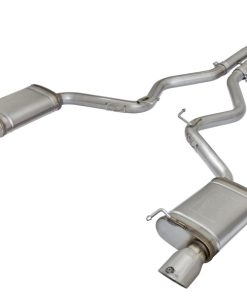 aFe MACHForce XP Exhausts Cat-Back SS-304 EXH w/ Polished Tips 15-16 Ford Mustang EcoBoost 2.3L (t)