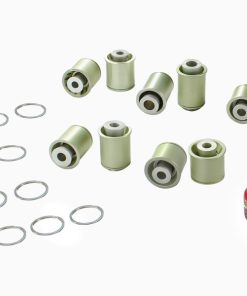 aFe Control PFADT Steel Frame Drag Rear Solid Spherical C/A Bearings Set; Chevy Corvette C5 / C6