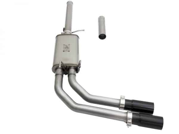 aFe Rebel Series CB 3in Middle Side Exit SS Exht w/ Black Tips 09-16 Chevy Silverado/GMC Sierra 1500 - Image 3