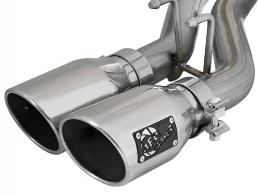 Alternative view of aFe Rebel Series 2.5in SS Cat-Back Exhaust w/ Polished Tip 07-18 Jeep Wrangler (JK) V6 3.6/3.8L 4dr