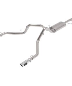 aFe Vulcan 3in 304 SS Cat-Back Exhaust 2021 Ford F-150 V6 2.7L/3.5L (tt)/V8 5.0L w/ Polished Tips