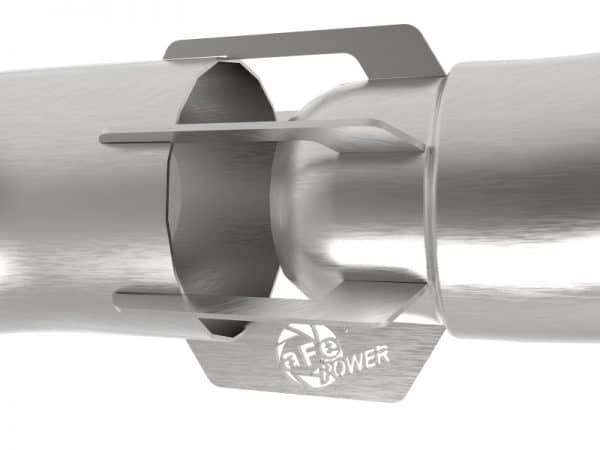 aFe Rebel DPF-Back 409 SS Exhaust System w/Dual Polished Tips 18-19 Ford F-150 V6 3.0L (td) - Image 5