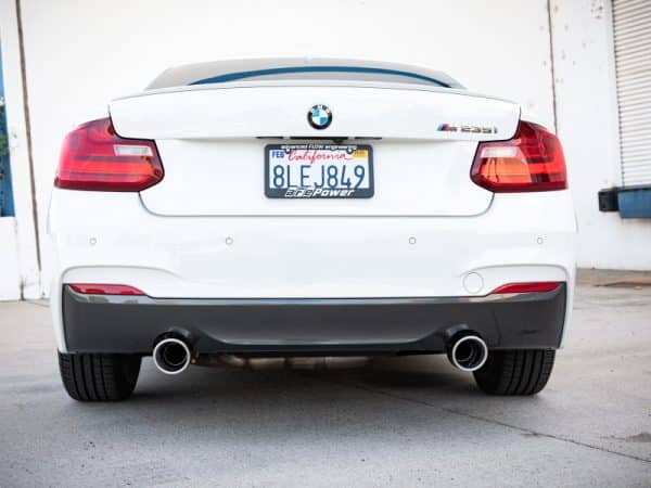 aFe MACHForce XP 3in to 2.5in 304 SS Cat-Back Exhaust w/ Polished Tips 14-16 BMW M235i - Image 5