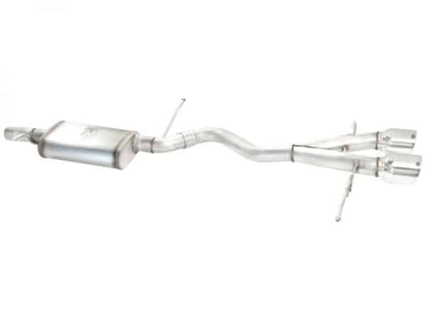aFe MACHForce XP 2-1/2in SS-304 Cat-Back Exhausts w/ Polished Dual Tips 2008 VW Golf R32 V6-3.2L MKV - Image 4