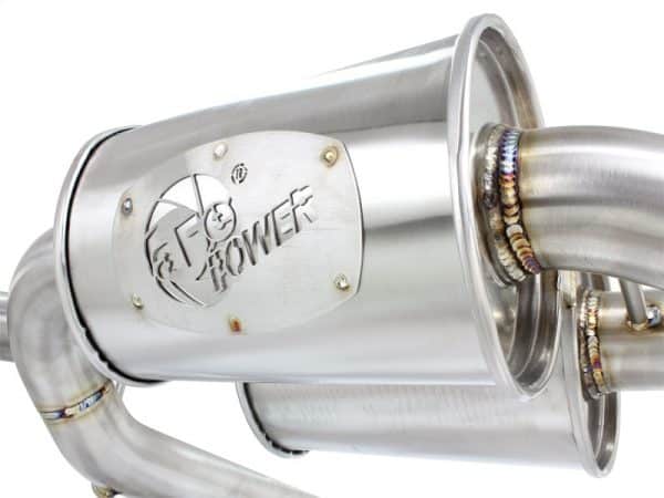 aFe MACHForce XP 2.5in Axle Back Stainless Exhaust w/ Black Tips 07-13 BMW 335i 3.0L L6 (E90/92) N55 - Image 4