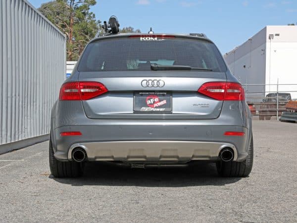 afe MACH Force-Xp 13-16 Audi Allroad L4 SS Cat-Back Exhaust w/ Carbon Tips - Image 7