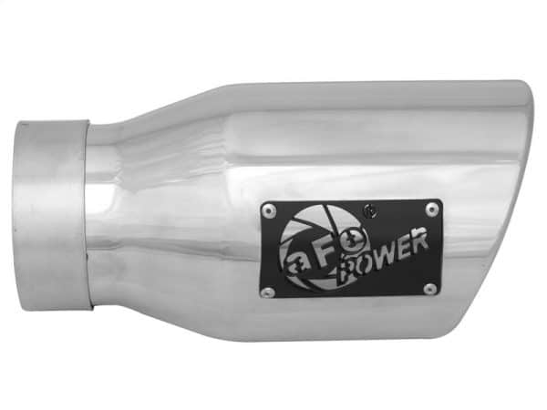 aFe MACH Force-Xp 3in Inlet x 4-1/2in Outlet x 9in Length 304 Stainless Steel Exhaust Tip - Image 4