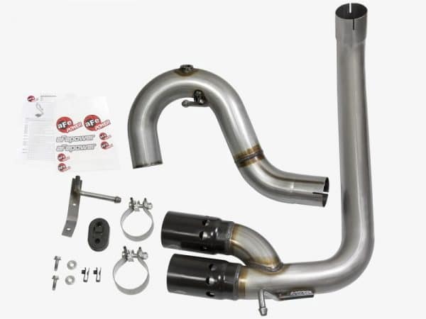 aFe Rebel Series DPF-Back 3in Side Exit SS Exhaust w/ IC Black Tip 2016 GM Colorado/Canyon 2.8L (td) - Image 3