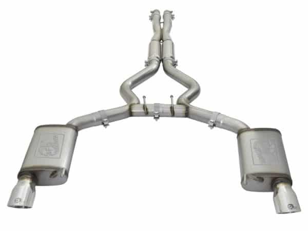 aFe MACHForce XP 3in Sport Tone Cat-Back Exhausts w/ Polished Tips 15-17 Ford Mustang V6/V8 - Image 5