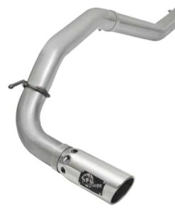 aFe LARGE Bore HD Exhausts 4in DPF-Back SS-409 2016 Nissan Titan XD V8-5.0L CC/SB (td)