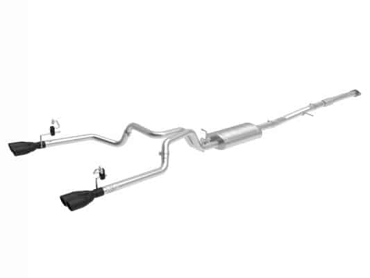 aFe Vulcan Series 3-2.5in 304SS Exhaust Cat-Back w/Blk Tips 2019 GM Silverado/Sierra 1500 L4-2.7L(t)