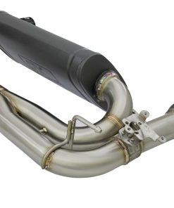 Alternative view of aFe MACHForce XP 16-17 BMW 340i/iX 440i/iX L6-3.0L (t) SS Axle-Back Exhaust w/Black Tip