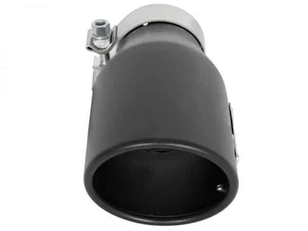 aFe MACH Force-Xp 409 SS Exhaust Tip Black (Left Side) 3in In x 4-1/2in Out x 9in L Clamp-On - Image 3