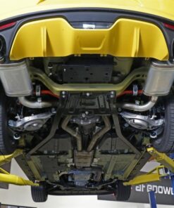 Alternative view of aFe MACHForce XP 2.5in 409 Stainless Axle Back Exhaust w/ Black Tips 15-17 Ford Mustang I4-2.3L (t)