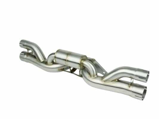 Alternative view of aFe Power MACHForce XP 304 Stainless Secondary Muffler Delete Pipe 14-19 Porsche 911 GT3 3.8L/4.0L