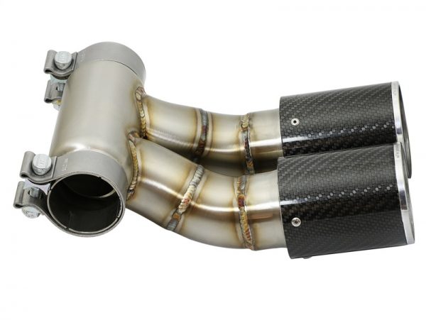 aFe Power 13-14 Porsche Cayman S / Boxster S Carbon Fiber Exhaust Tip Upgrade - Image 5