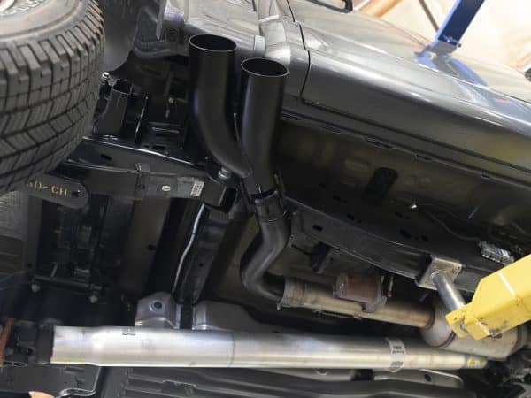 aFe Rebel DPF-Back 409 SS Exhaust System w/Dual Black Tips 18-19 Ford F-150 V6 3.0L (td) - Image 2