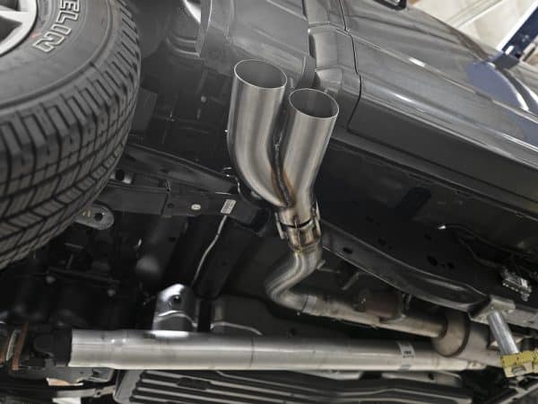 aFe Rebel DPF-Back 409 SS Exhaust System w/Dual Polished Tips 18-19 Ford F-150 V6 3.0L (td) - Image 4